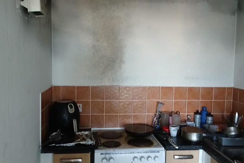 Kitchen area rotated