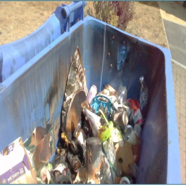 Dorset: Sprinklers stop bin fire from spreading  